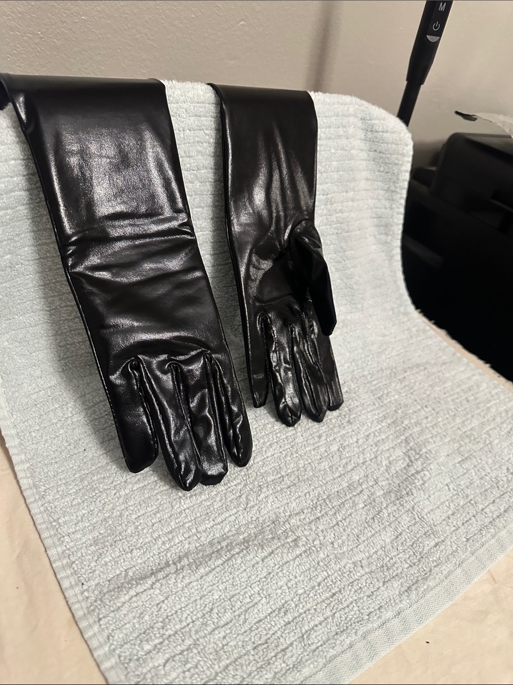 Black long Costume Gloves NWT